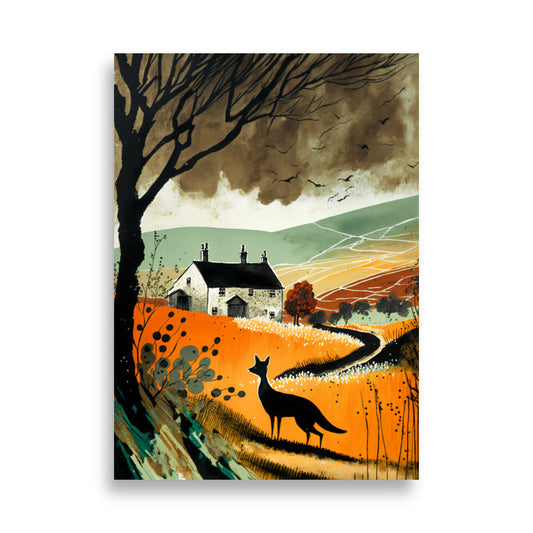 A Fox in Autumn - art prints